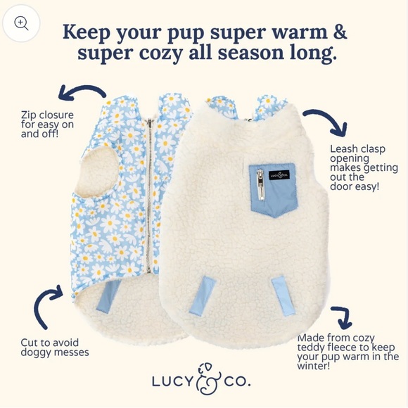 Lucy & Co. Reversible Teddy Vest - Picture 4 of 5